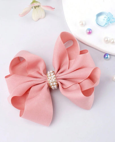 Center Pearl Embelished Bow