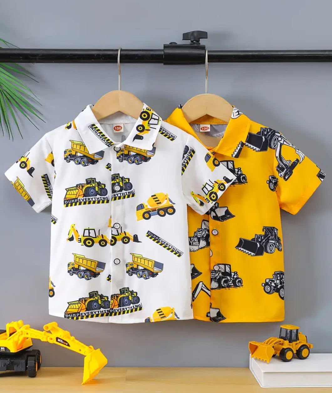 Excavator Button-up  Shirt