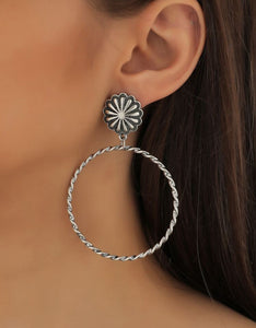 Oversized drop hoops