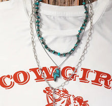 Load image into Gallery viewer, Layered Lightening bolt necklaces