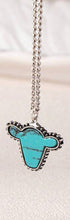 Load image into Gallery viewer, Turquoise Charm chain necklace