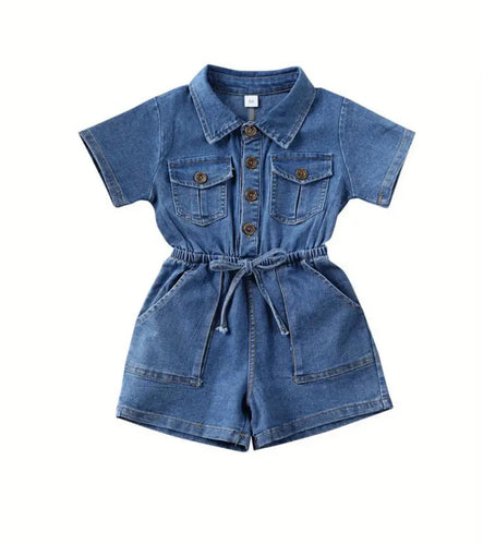 Denim Romper