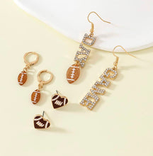 Load image into Gallery viewer, Football earring set