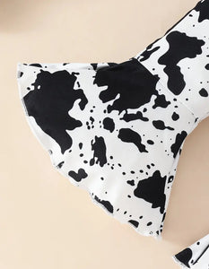 3 Pc. Bubble Sleeve Cow Outfit