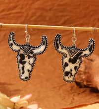 Load image into Gallery viewer, Western Cow head Earrings