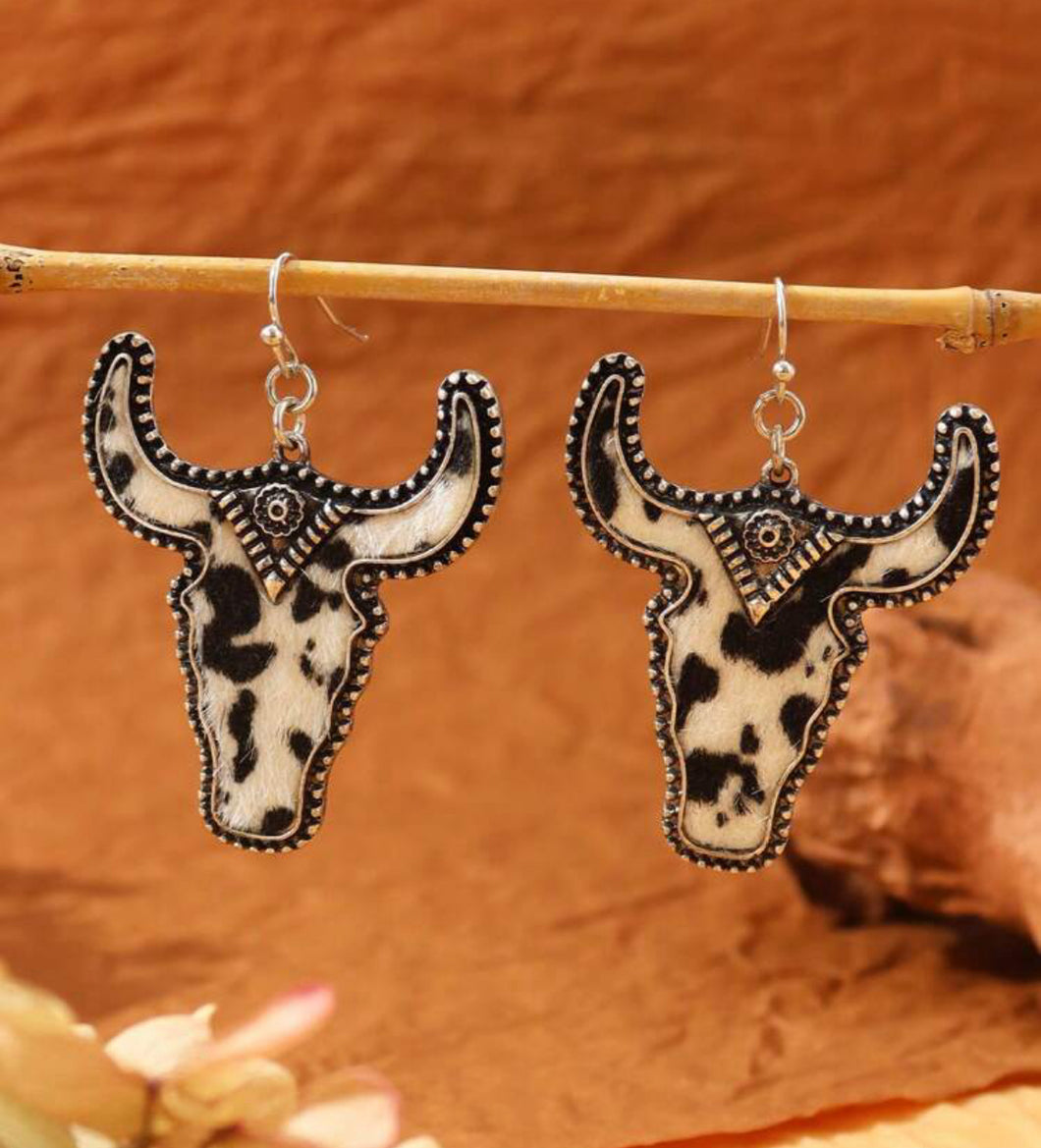 Western Cow head Earrings