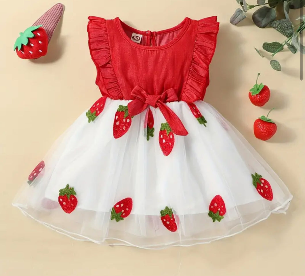 Red Strawberry Dress