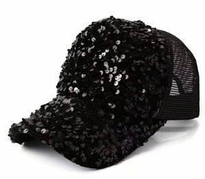 Chunky Sequin baseball cap