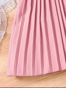 Pink Pleated Dress