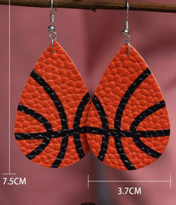 Teardrop Basketball  earrings