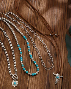 4 Pc Western Necklace Set