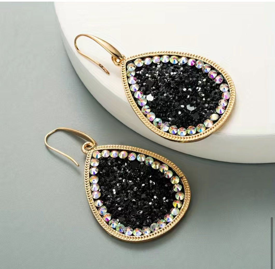 Teardrop sequin earrings