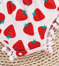 Load image into Gallery viewer, Strawberry Romper and headband