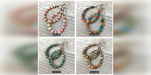 Load image into Gallery viewer, Natural Stone Hoops