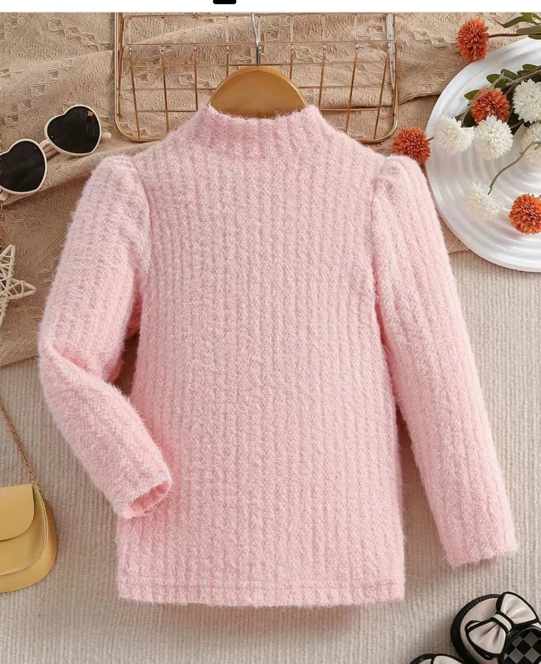 Girls Fuzzy Sweater