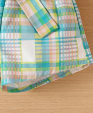 Load image into Gallery viewer, Green Plaid Short Outfit