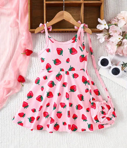 Strawberry Sundress/Purse