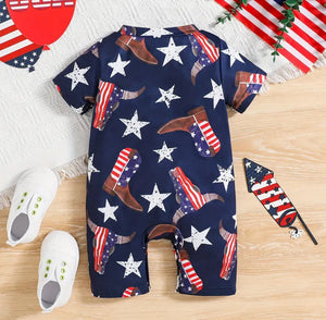 Independence Cowboy Romper