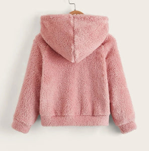 Pink Sherpa Pullover