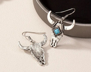 Bull Head Earrings