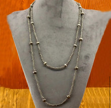 Load image into Gallery viewer, Long Double Strand Navajo Pearl Necklace