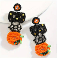 Load image into Gallery viewer, Beaded Boo Earrings