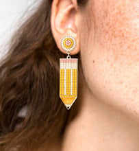 Load image into Gallery viewer, Beaded Pencil earrings