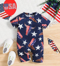 Load image into Gallery viewer, Independence Cowboy Romper