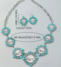 Load image into Gallery viewer, Turquoise Buffalo Nickel Jewelry Set