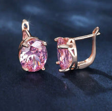 Load image into Gallery viewer, Pink stud earrings