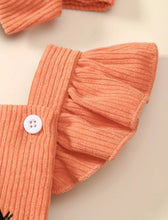 Load image into Gallery viewer, Corduroy Pumpkin Bib Onesie