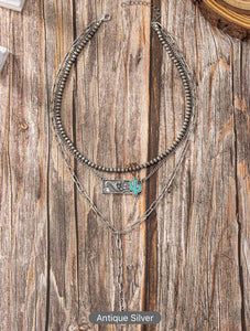 Western layered necklaces