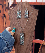 Load image into Gallery viewer, Western Bar Cross Necklace/Earrings