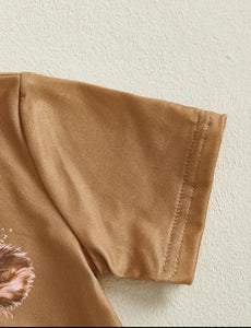 Floral Cow Bummie Outfit