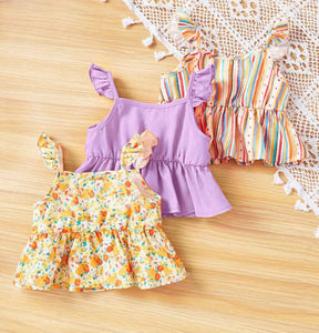 Summer ruffled tops(set)