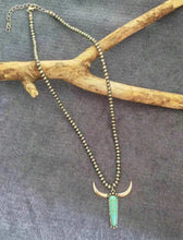 Load image into Gallery viewer, Navajo Pearl Steerhead Necklace