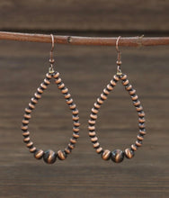Load image into Gallery viewer, Waterdrop Navajo pearl earrings