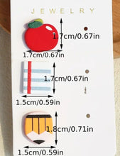 Load image into Gallery viewer, Back to School Post Earrings