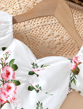 Load image into Gallery viewer, Flower Lantern Sleeve Dress