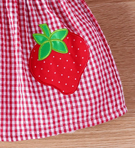 Strawberry Plaid Sundress