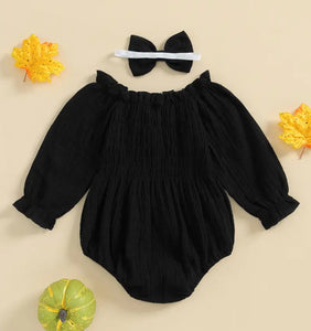 Boo Romper/Bow