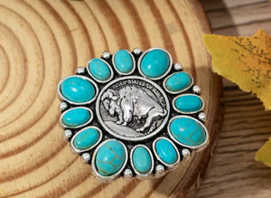 Turquoise Buffalo ring/slide