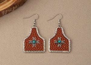 Cattle tag Earrings