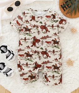 Boys Western Rompers