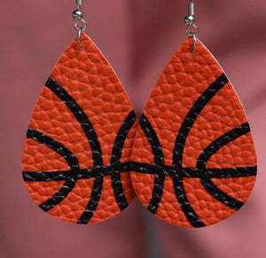 Teardrop Basketball  earrings