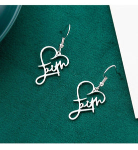 Christian dangle earrings