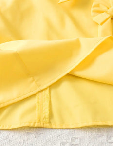 Yellow Side Bow Dress