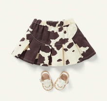 Load image into Gallery viewer, Cow Design Denim Skirt