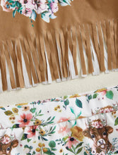 Load image into Gallery viewer, Floral Cow Bummie Outfit