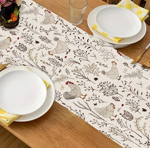 Farmhouse Chicken Table Runner